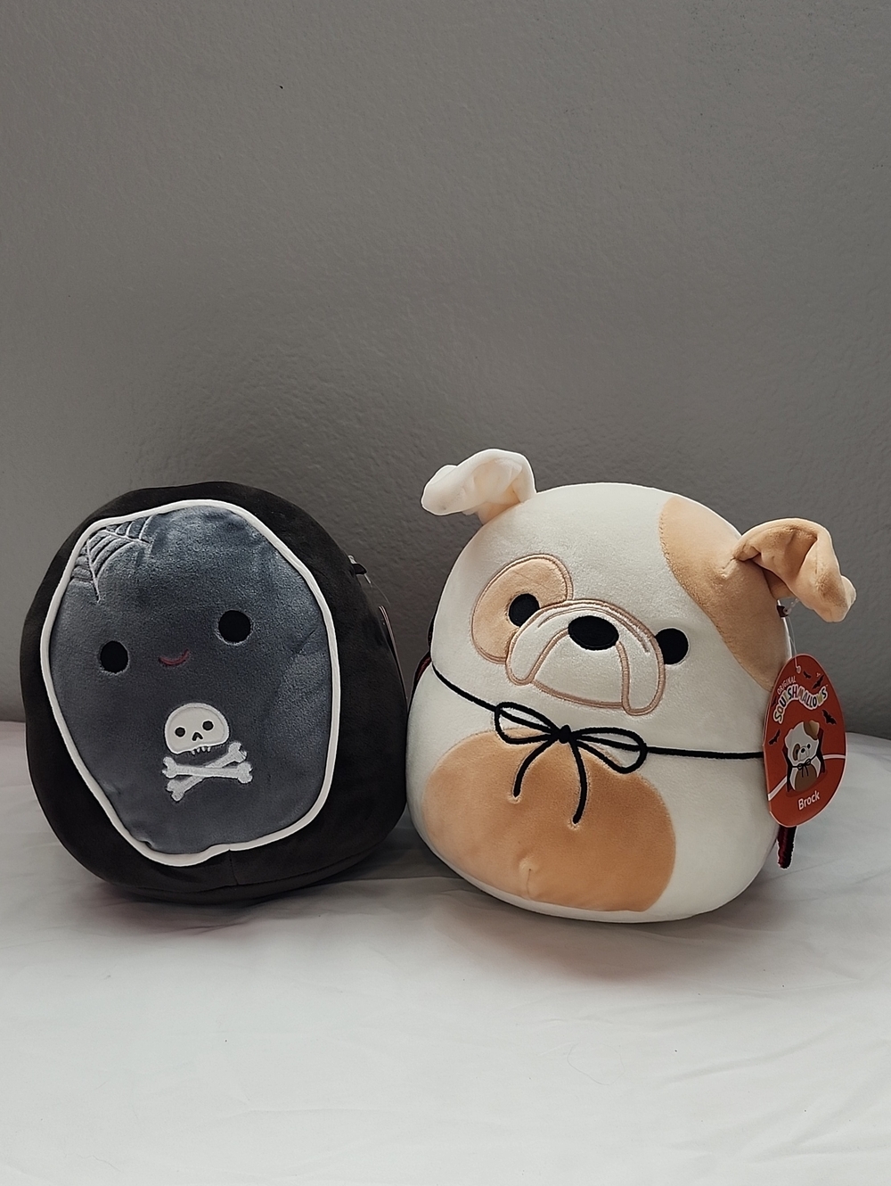Halloween Squishmallows Alva Coffin Headstone And Brock Vampire Bulldog